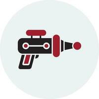 icono de vector de pistola láser