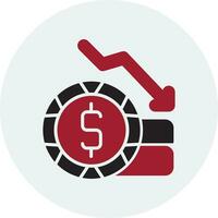 Money Loss Vector Icon