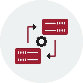 Data Synchronization Vector Icon
