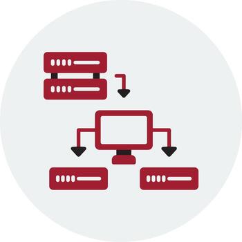 icono de vector de datos estructurados