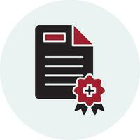 Medical Certificate Vector Icon