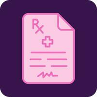 Medical Prescription Vector Icon