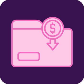 icono de vector de carpeta