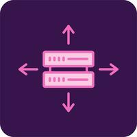 icono de vector de datos