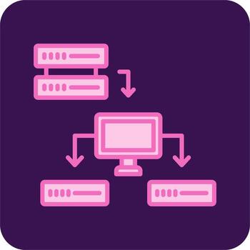 icono de vector de datos estructurados
