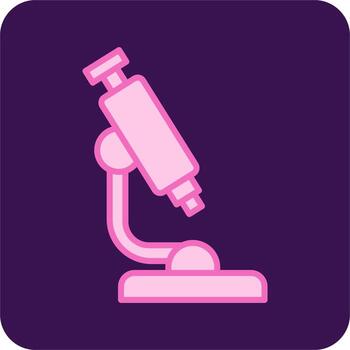 icono de vector de microscopio