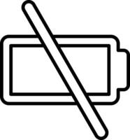 Empty Battery Vector Icon