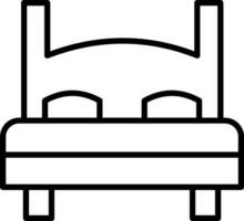 Double Bed Vector Icon