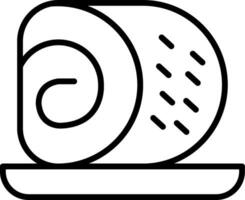 Roll Cake Vector Icon