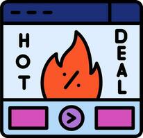 Hot Deal Vector Icon