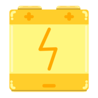 yellow battery icon png