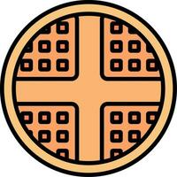 Waffle Vector Icon