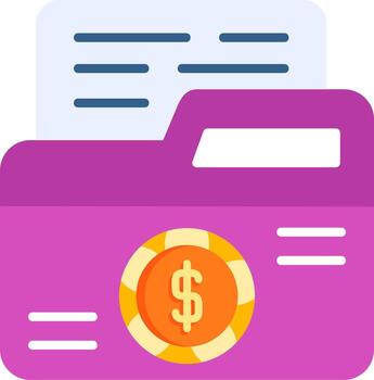 icono de vector de carpeta