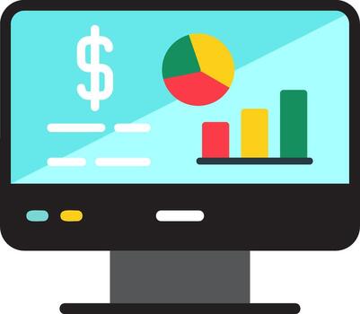 icono de vector de análisis de datos