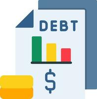 Debt Vector Icon