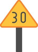 Speed Limit Vector Icon