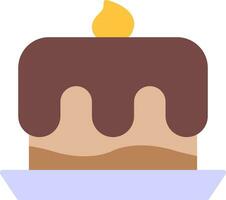 icono de vector de pastel de cumpleaños