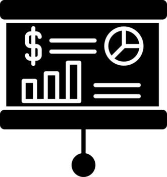 icono de vector de presentación