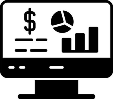 icono de vector de análisis de datos