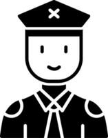 icono de vector de policía