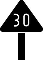 Speed Limit Vector Icon