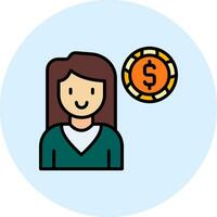 Financial Advisor Vector Icon