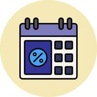 icono de vector de calendario