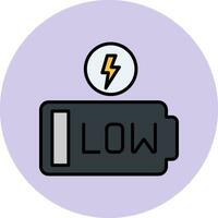 Low Battery Vector Icon