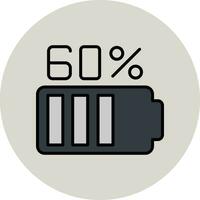 60 Percent Vector Icon
