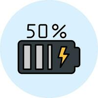 50 Percent Vector Icon