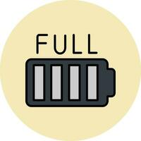 Full Battery Vector Icon