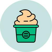 icono de vector de cupcake