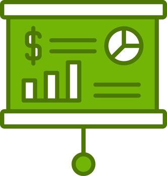 icono de vector de presentación