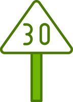 Speed Limit Vector Icon