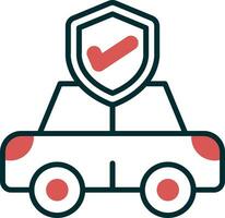 Car Insurance Vector Icon