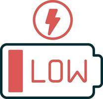 Low Battery Vector Icon