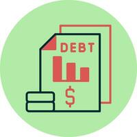 Debt Vector Icon