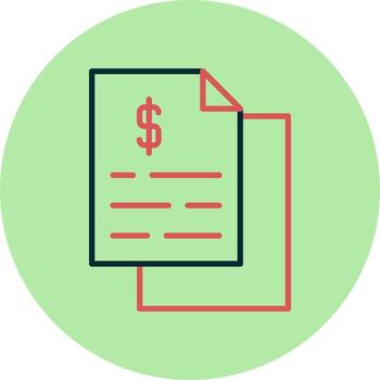 icono de vector de documento