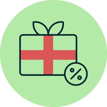 icono de vector de regalo