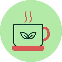 herbario té vector icono