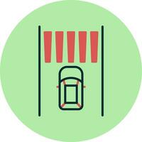 Zebra Crossing Vector Icon