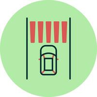 Zebra Crossing Vector Icon