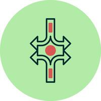 Crossroad Vector Icon