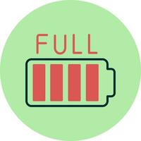 Full Battery Vector Icon