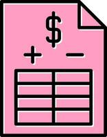 Balance Sheet Vector Icon