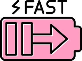 Fast Charge Vector Icon