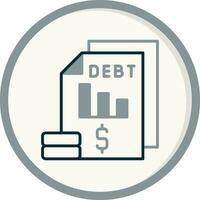 Debt Vector Icon