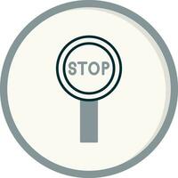 icono de vector de señal de stop