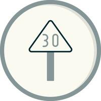 Speed Limit Vector Icon