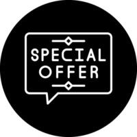 especial oferta vector icono